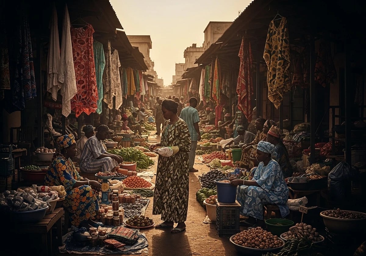 داكار - حي السمك والسوق المركزي