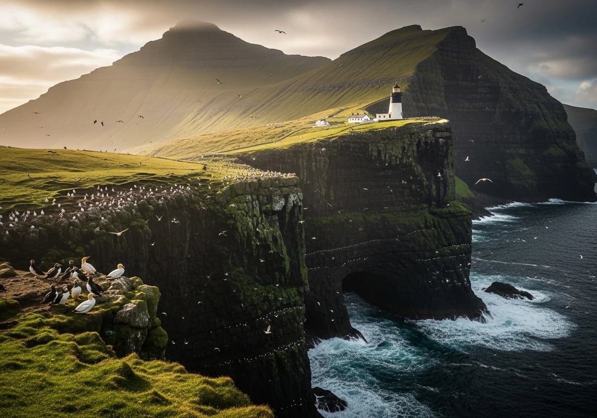 Mykines — island birdlife access (seasonal)