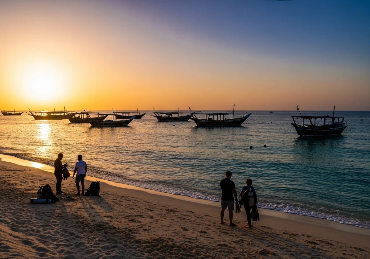 مواقع الغوص والشواطئ المحلية