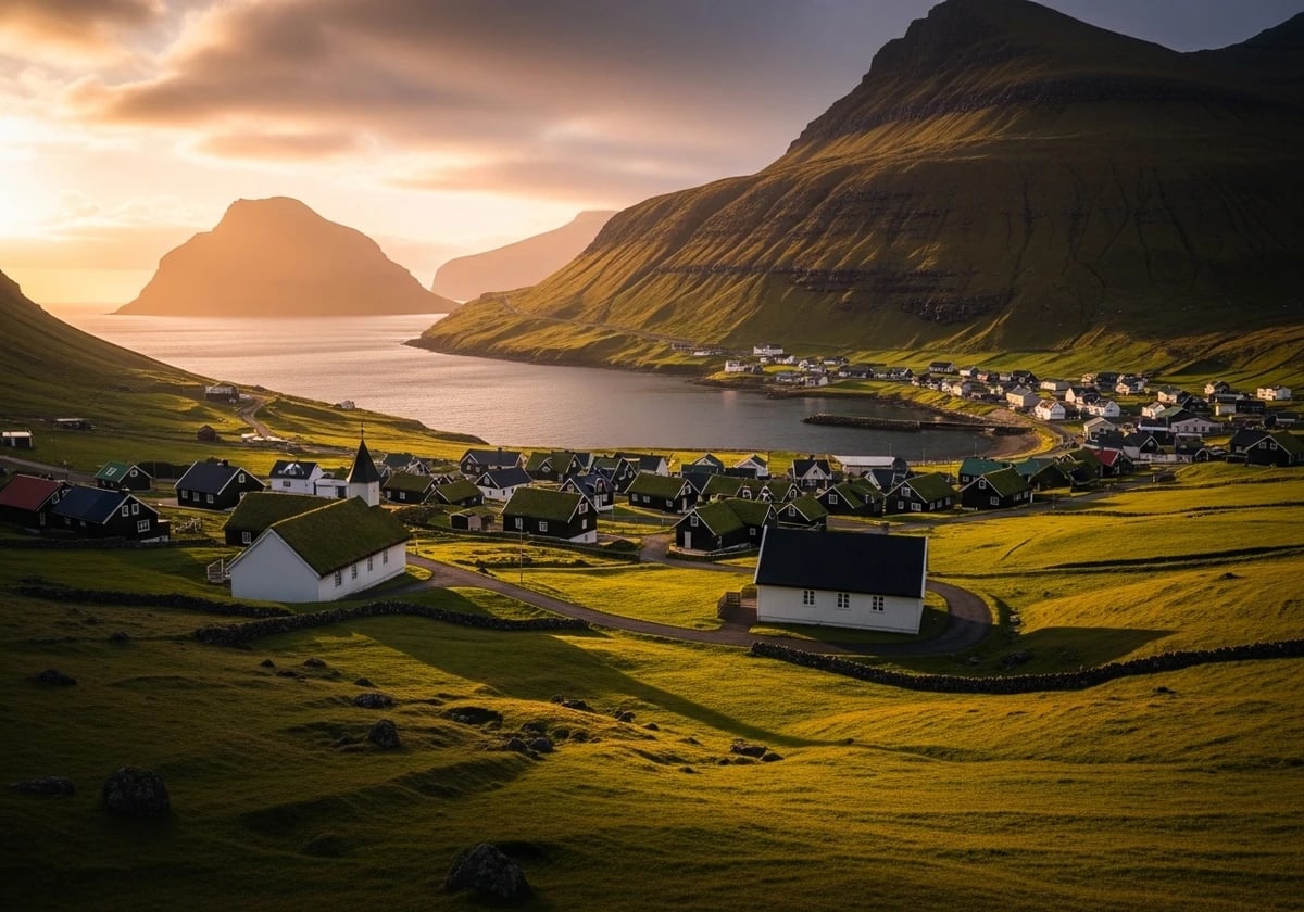 Saksun — scenic village access from Vagar